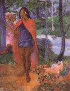 Paul Gauguin tbe magician of hiva oa oil painting on canvas